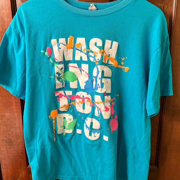 ANVIL VTG 90s Washington DC tourist graphic tee. Small hole in front. - Picture 2 of 6